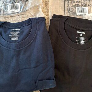 2 NWT True Classic Heavyweight Pocket Crew